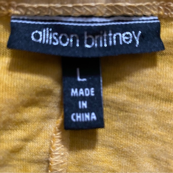 Allison Brittney Grommet Sleeve Top L - Picture 2 of 5